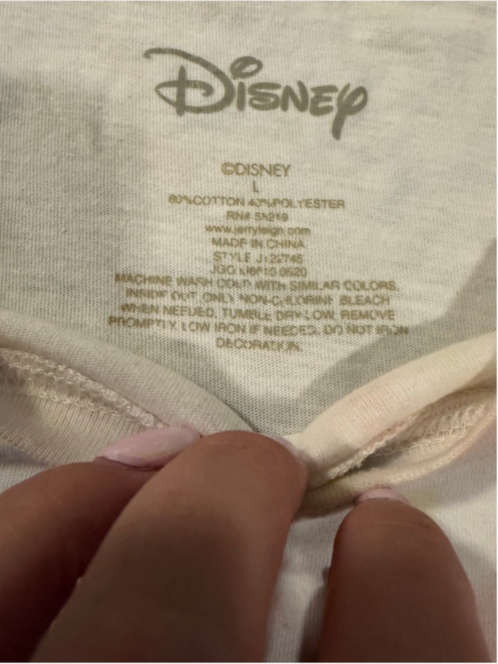 Disney Pastel Pastel Tie Dye Crop T-Shirt Large - Picture 3 of 4